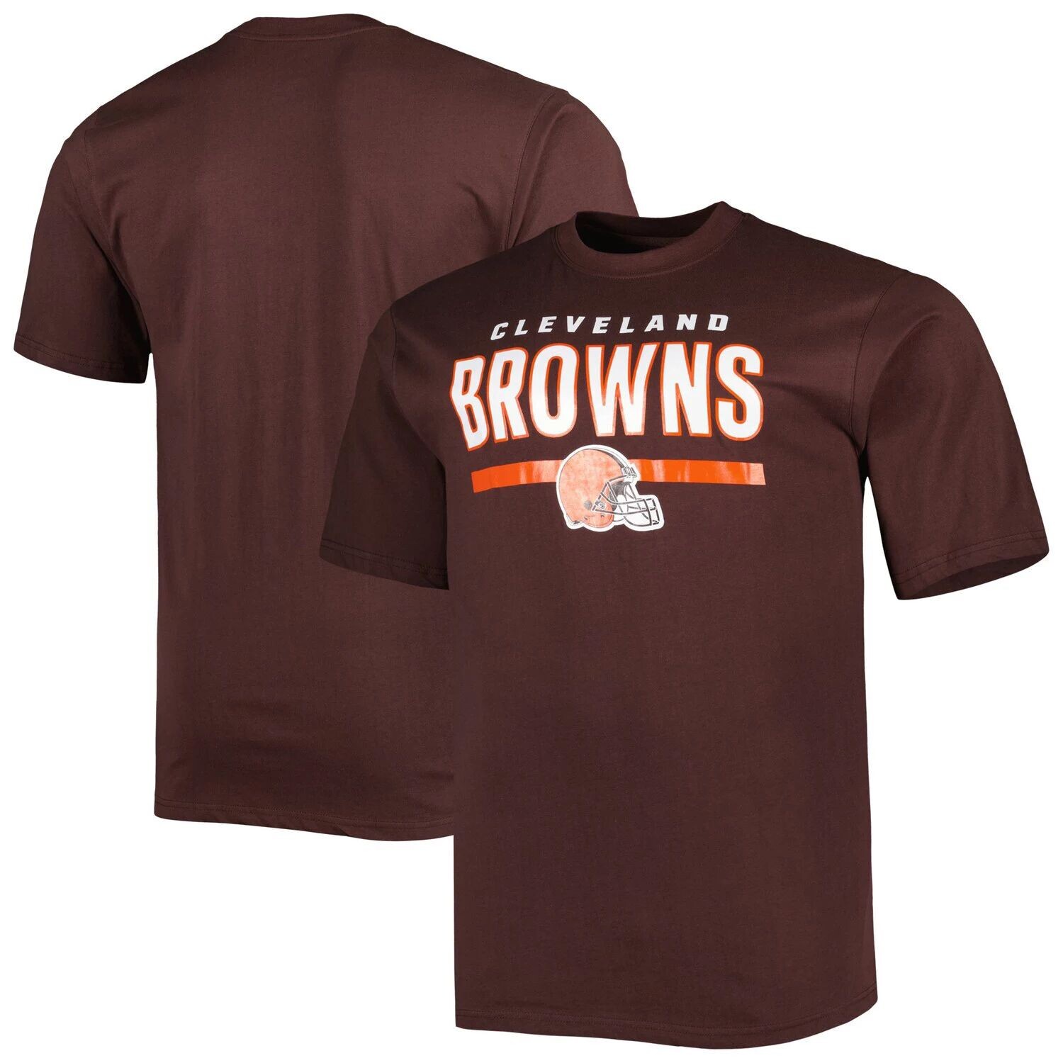

Мужская коричневая футболка с логотипом Cleveland Browns Big & Tall Speed & Agility Fanatics, Коричневый