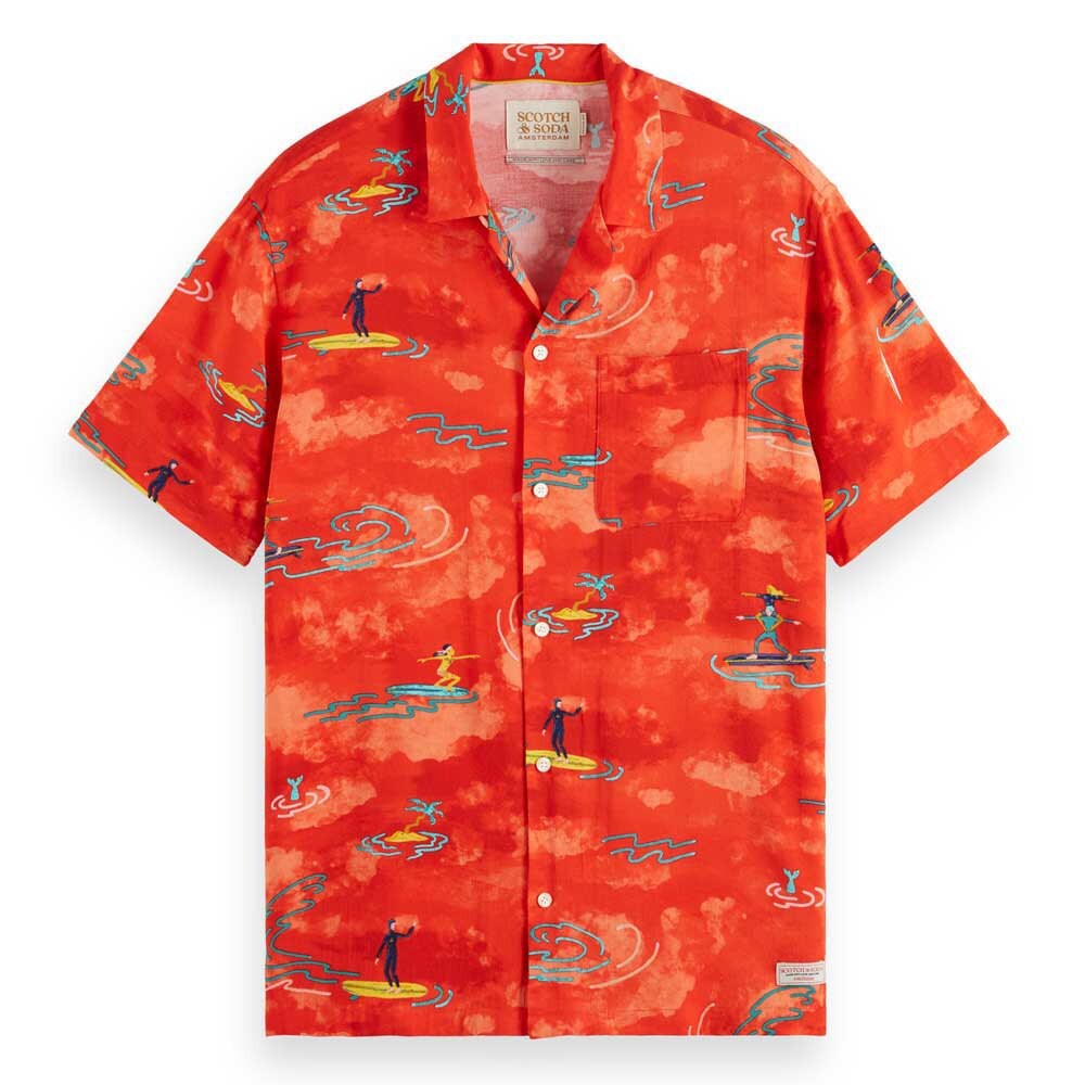 

Рубашка с коротким рукавом Scotch & Soda 177054, оранжевый