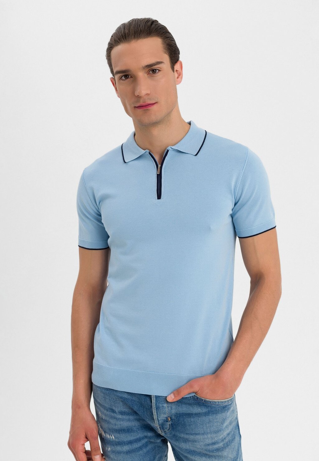 

Рубашка-поло Short Sleeve Felix Hardy, цвет light blue