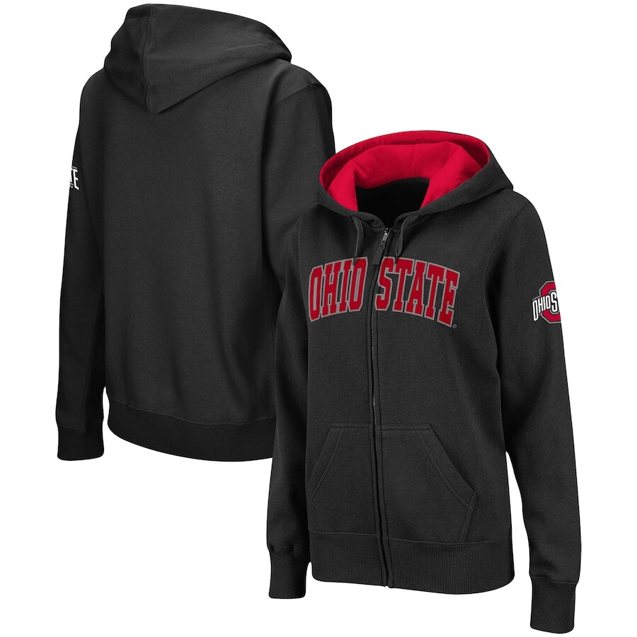 

Толстовка на молнии Colosseum Ohio State Buckeyes, черный