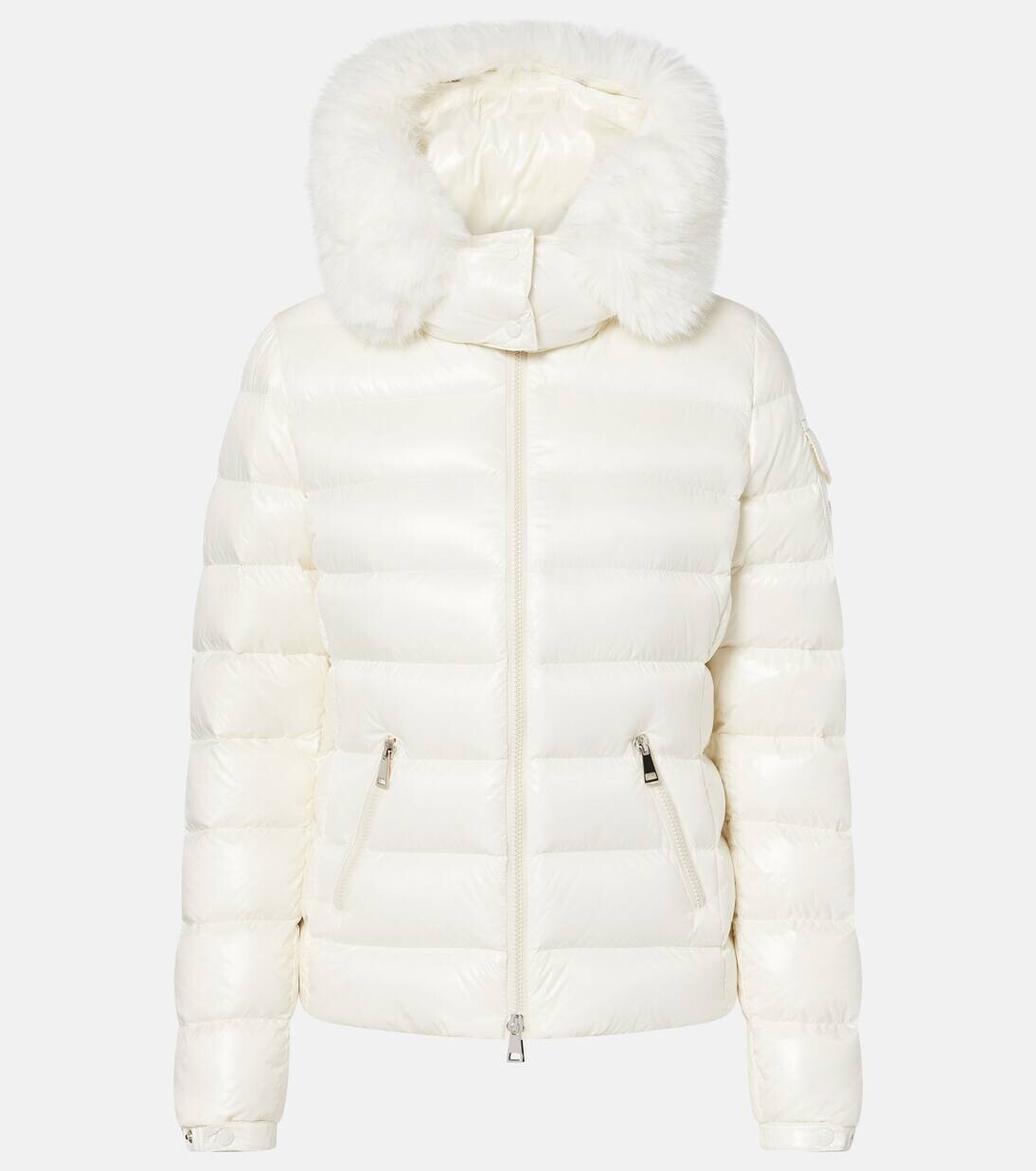 

Пуховик Badyf с отделкой из овчины Moncler, белый