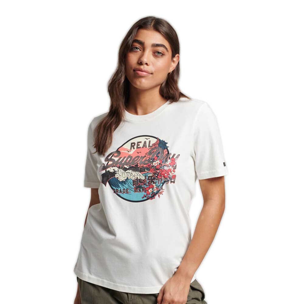 

Футболка Superdry Japanese Vintge Logo Graphic, белый