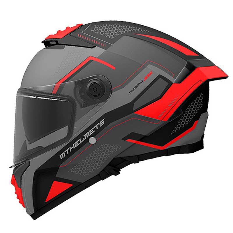 цена Шлем полнолицевой MT Helmets Thunder 4 SV Jerk B5, серый