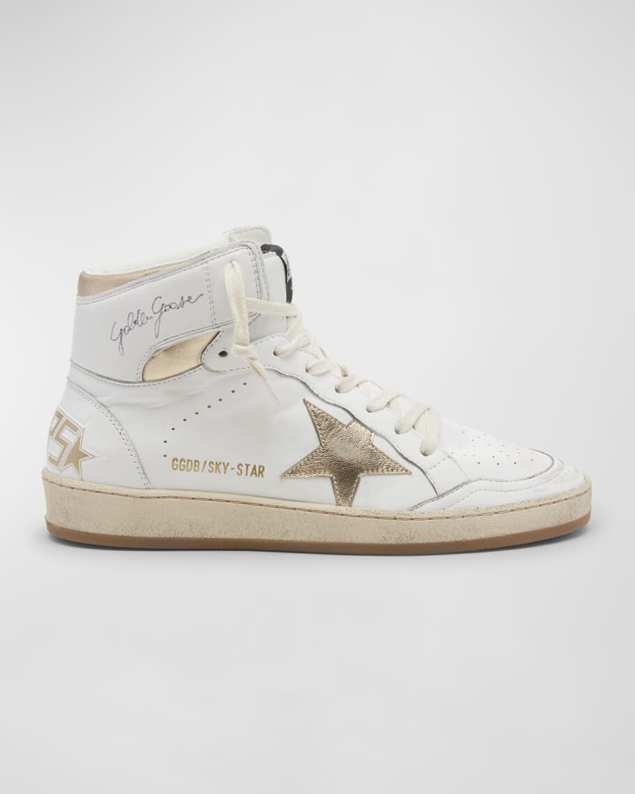 

Двухцветные высокие кроссовки Sky Star Golden Goose