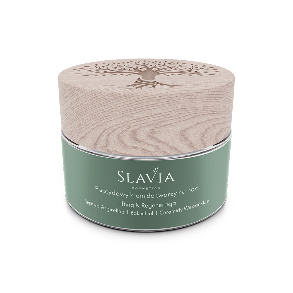 Пептидный ночной крем для лица Slavia Cosmetics Lifting & Regeneracja, 50 мл