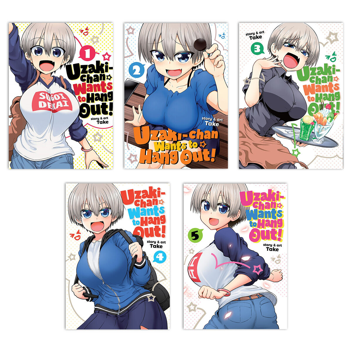 

Манга Uzaki-chan Wants to Hang Out! Manga (1-5) Bundle