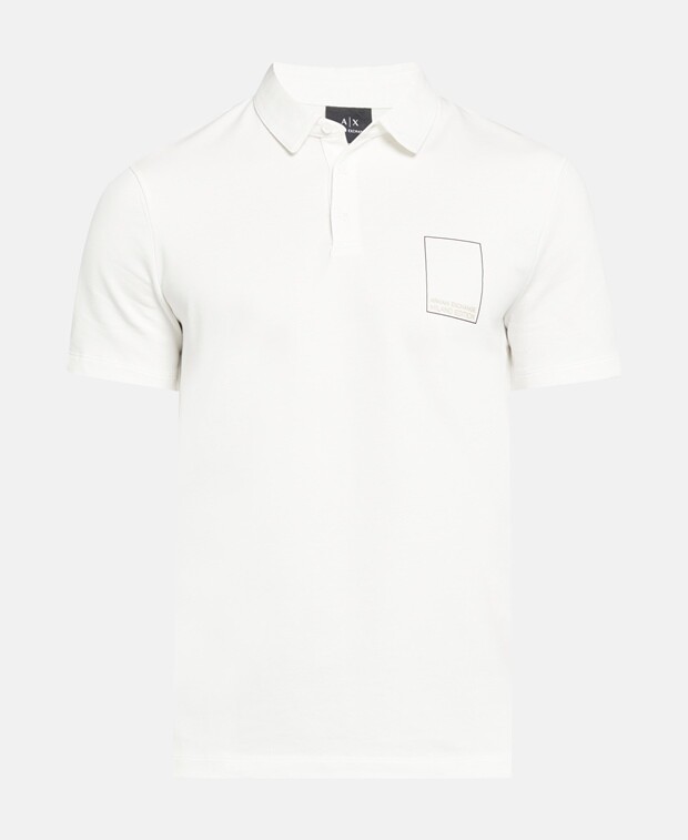 

Рубашка поло Armani Exchange, цвет Wool White