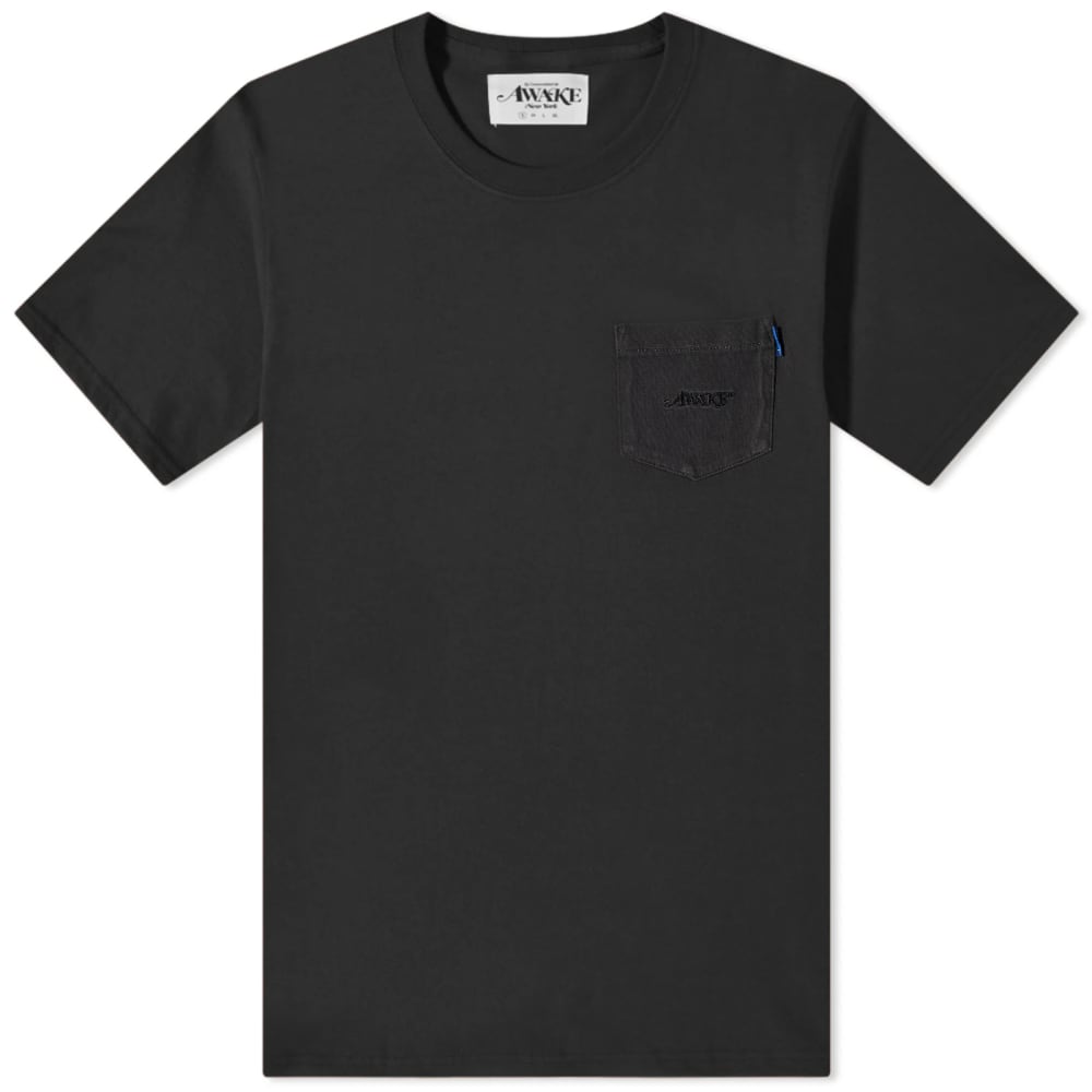 Классическая футболка с карманом и логотипом Awake NY, черный