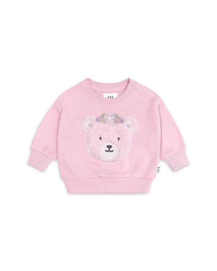 

Huxbaby Толстовка Daisy Furry Bear для девочек - Baby, Little Kid, розовый