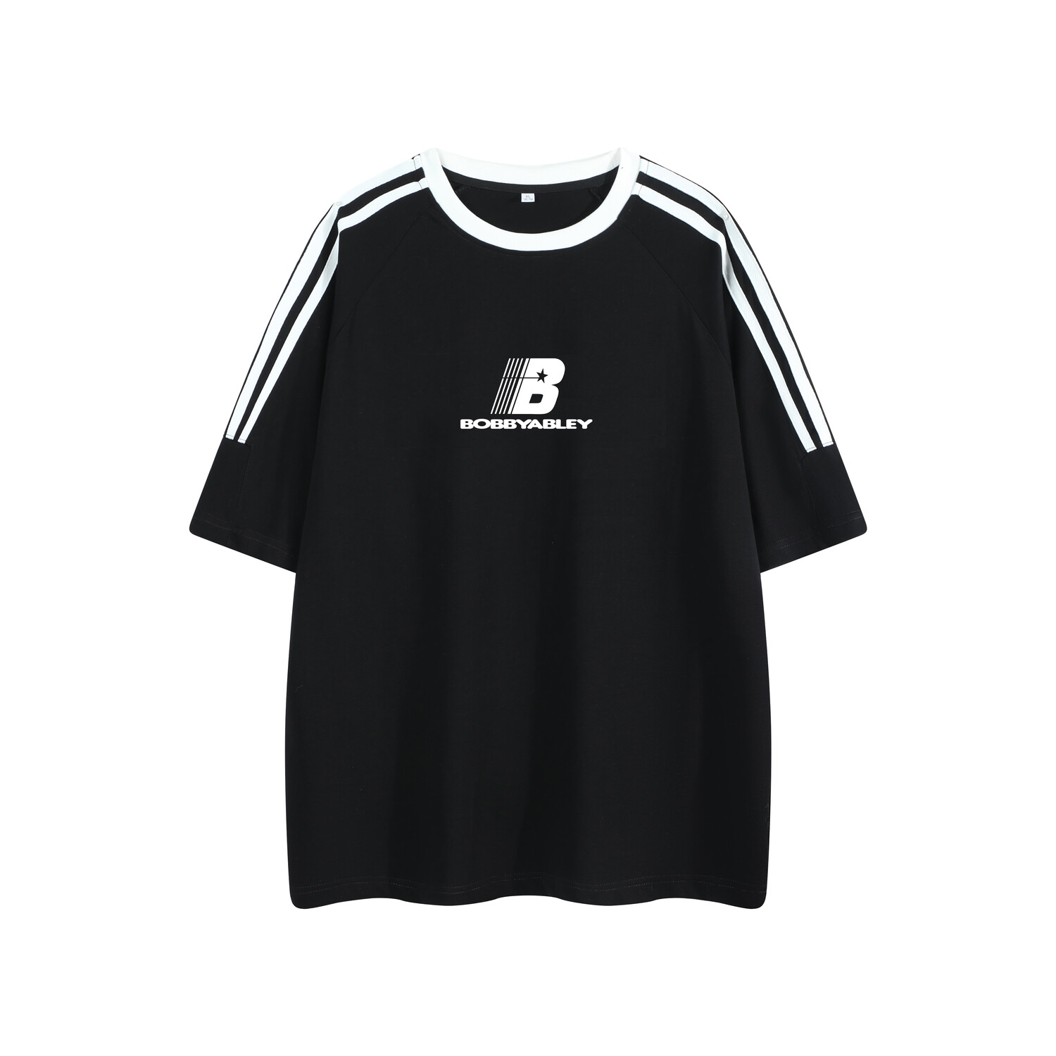 

Футболка унисекс BOBBY ABLEY, Черный (розовая сплошная полоса)