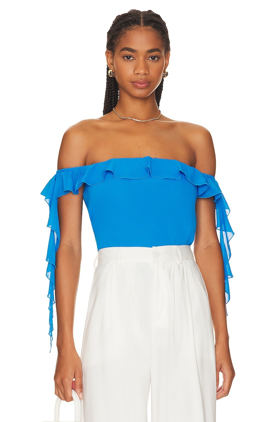 

Топ Amanda Uprichard Marmont, цвет Electric Blue