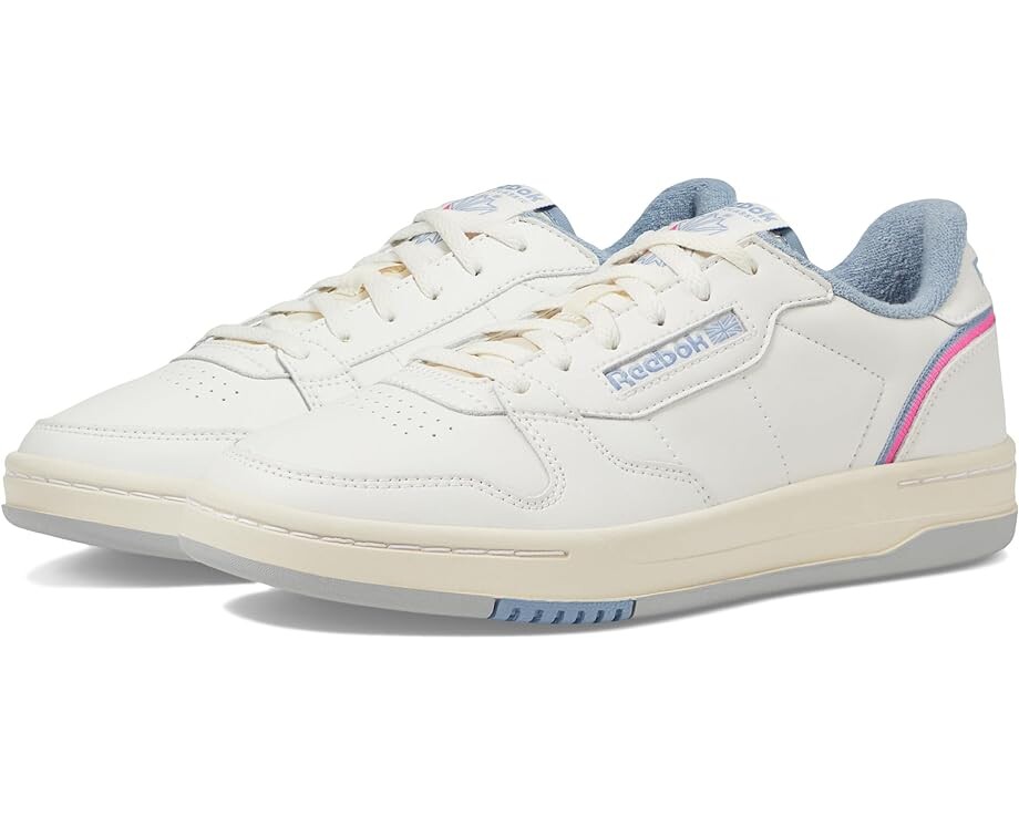 

Кроссовки Reebok Lifestyle Phase Court, цвет Chalk/Vintage Blue/Laser Pink