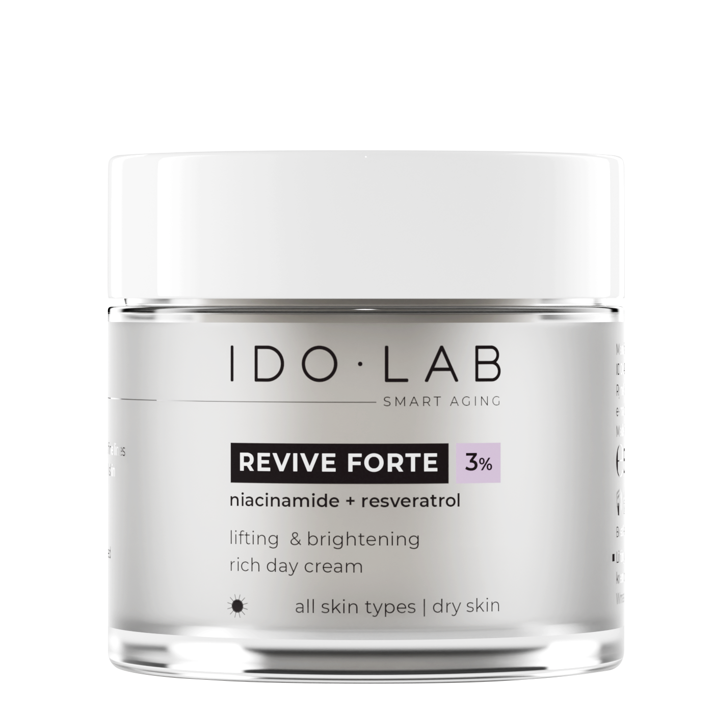 Дневной лифтинг-осветляющий крем для лица Ido Lab Revive Forte, 50 мл