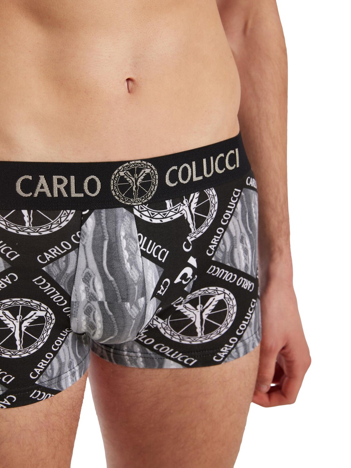

Трусы Carlo Colucci Retroshort Dal Gesso, цвет Schwarz/Graumelange