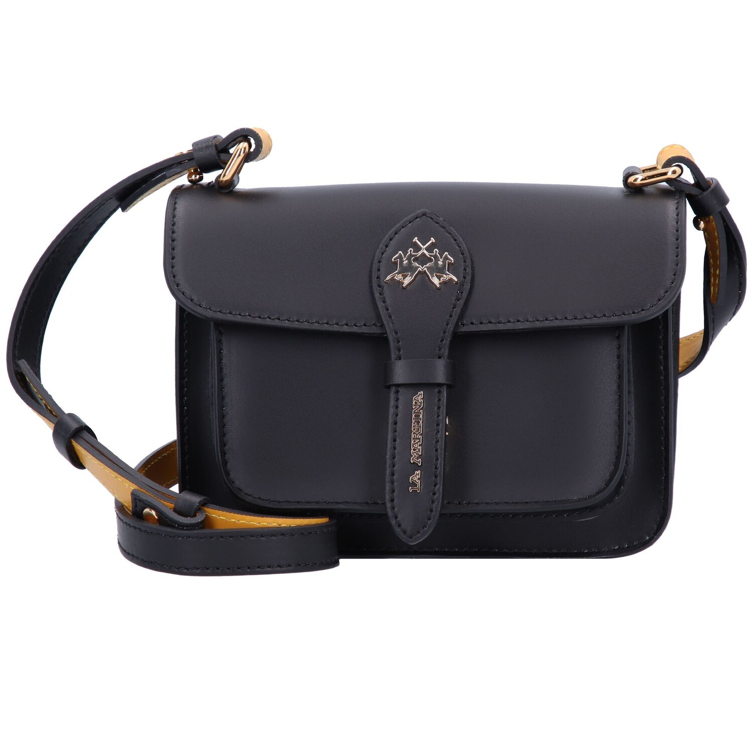 

Сумка через плечо La Martina Clarita Mini Bag Umhängetasche Leder 17 см, черный