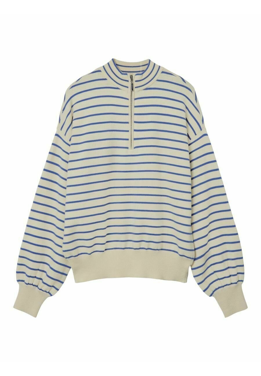 

Свитер Gestreiftes Halbreissverschluss LMTD, цвет turtledove