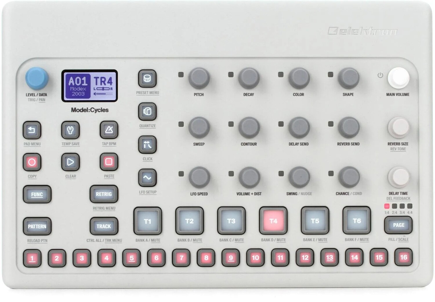 

Модель Elektron: 6-дорожечный FM-грувбокс Cycles