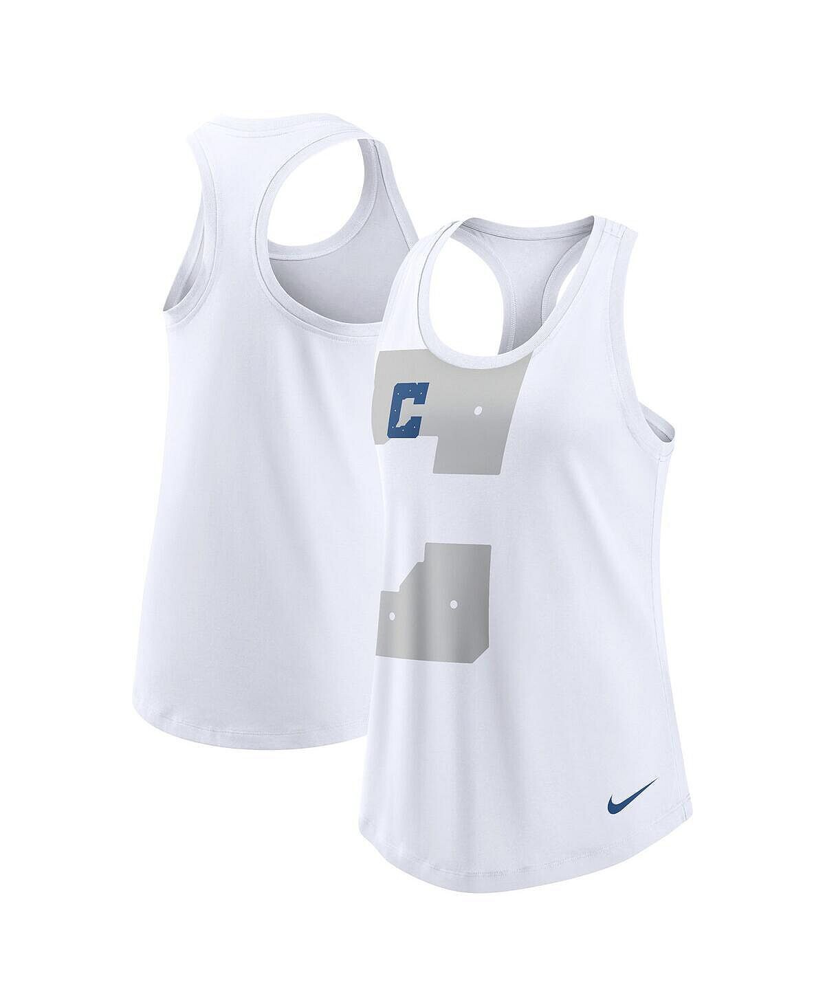 

Женская белая майка Indianapolis Colts Tri-Blend с овальным вырезом и гоночной спиной Nike, белый
