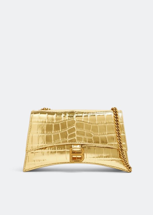Сумка Balenciaga Crush XS Chain, золотой сумка balenciaga
