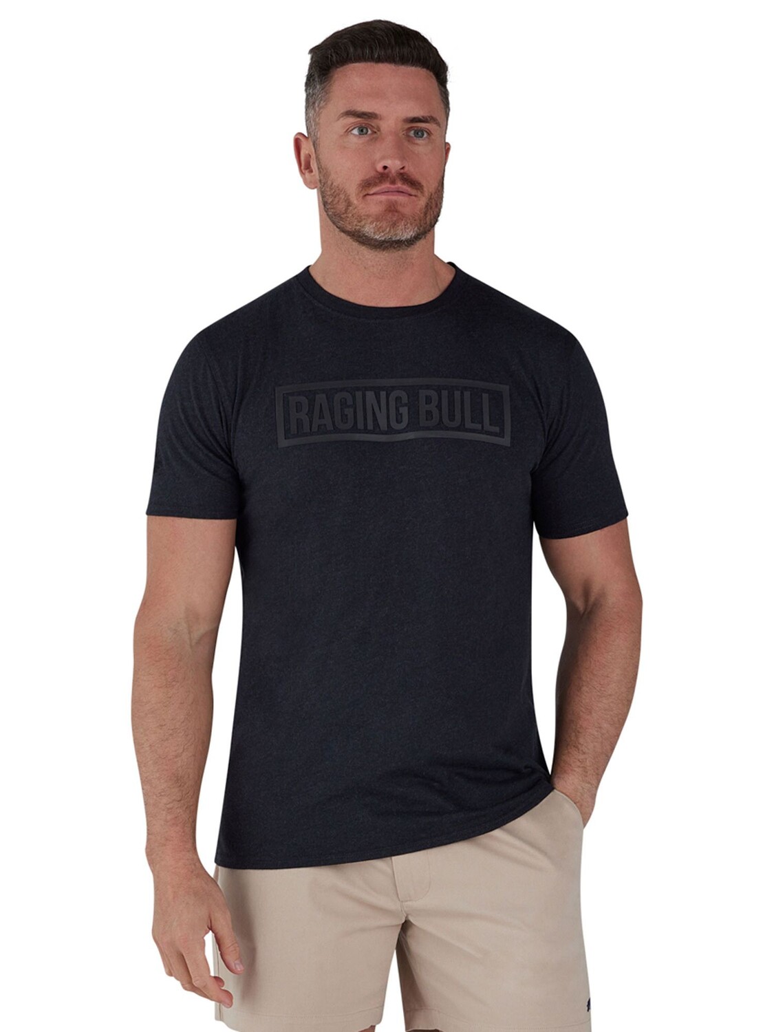 

Футболка с логотипом Raging Bull High Build Block, черная
