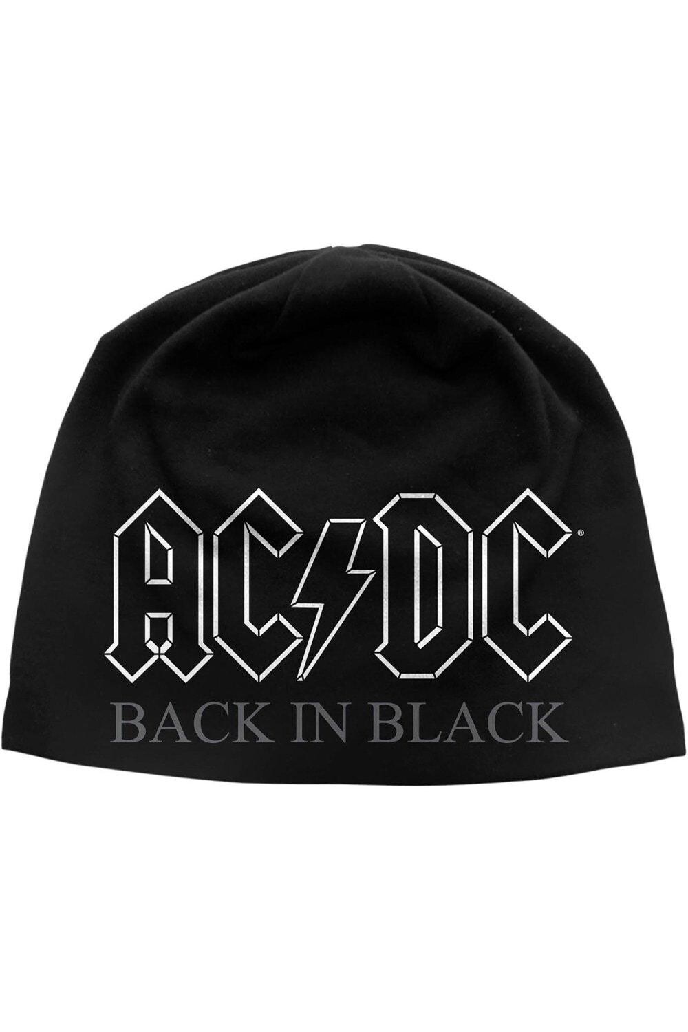 

Назад в черной шапке AC/DC, черный