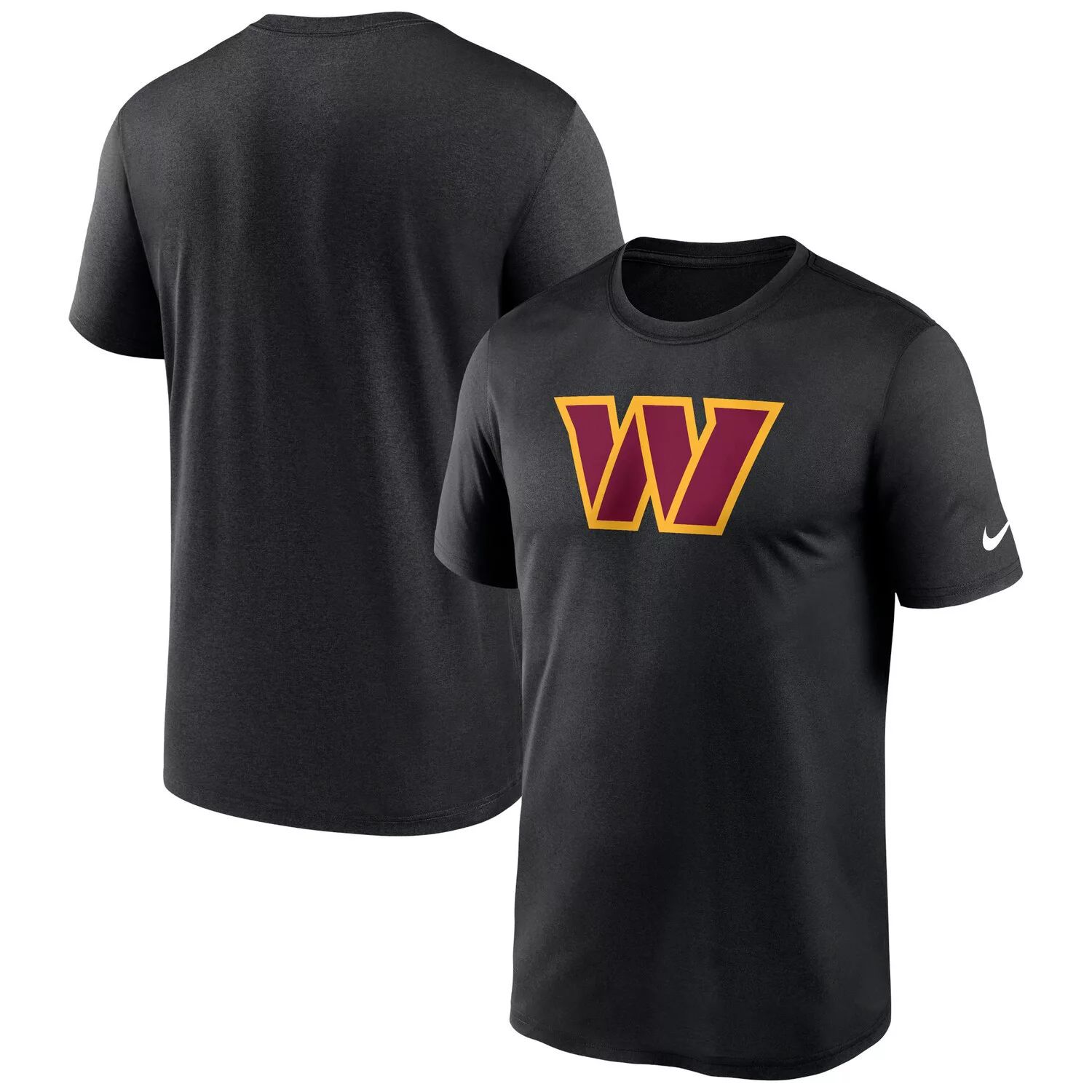 Мужская черная футболка с логотипом Washington Commanders Legend Performance Nike