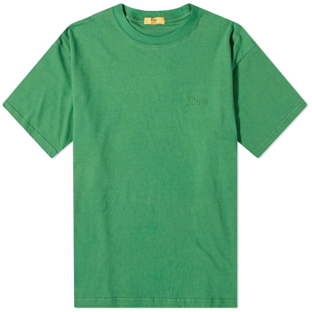 цена Классическая футболка Dime с маленьким логотипом, зеленый