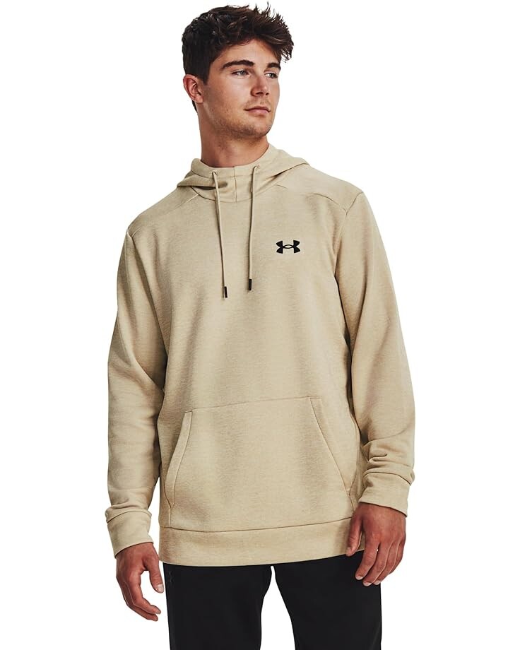 Худи Under Armour Armour Fleece Twist, цвет Khaki Base/Black