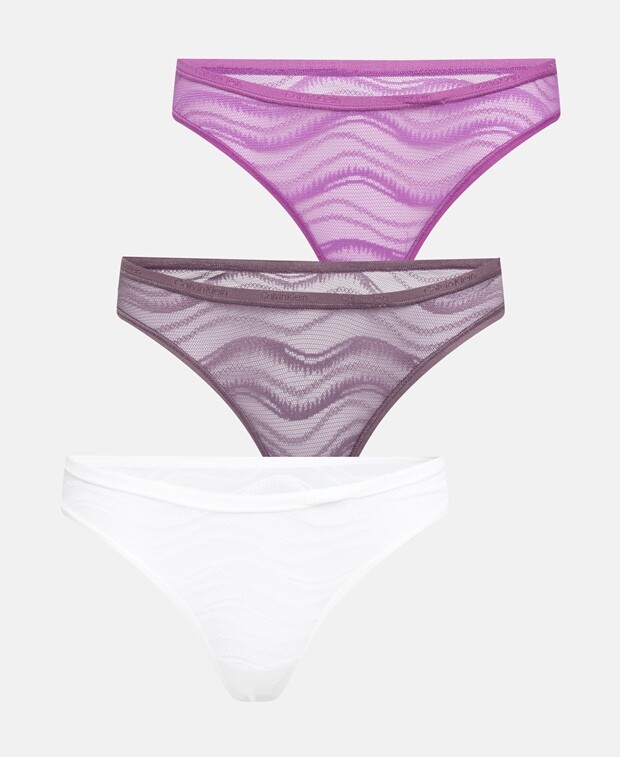 

Стринги, упаковка 3 шт. Calvin Klein Underwear, фиолетовый