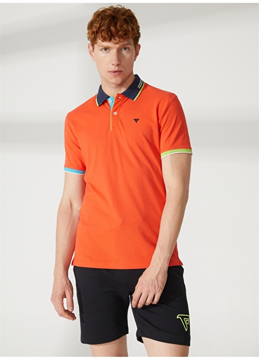 цена Оранжевая мужская футболка-поло Fred Mello