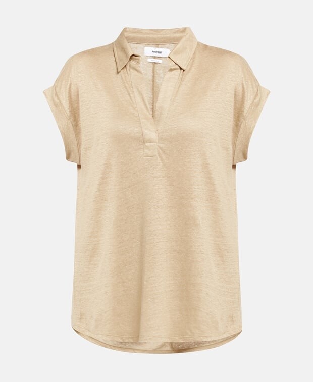 

Льняной лонгслив Notshy Cashmere, кофе