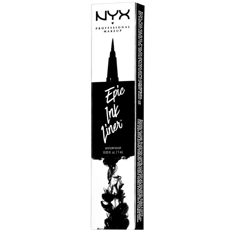 Nyx подводка для глаз. Подводка NYX Epic Ink Liner Eyeliner. NYX professional Makeup лайнер для глаз Epic Ink Liner. NYX Epic Ink Liner Brown. Подводка для глаз NYX Epic Ink.