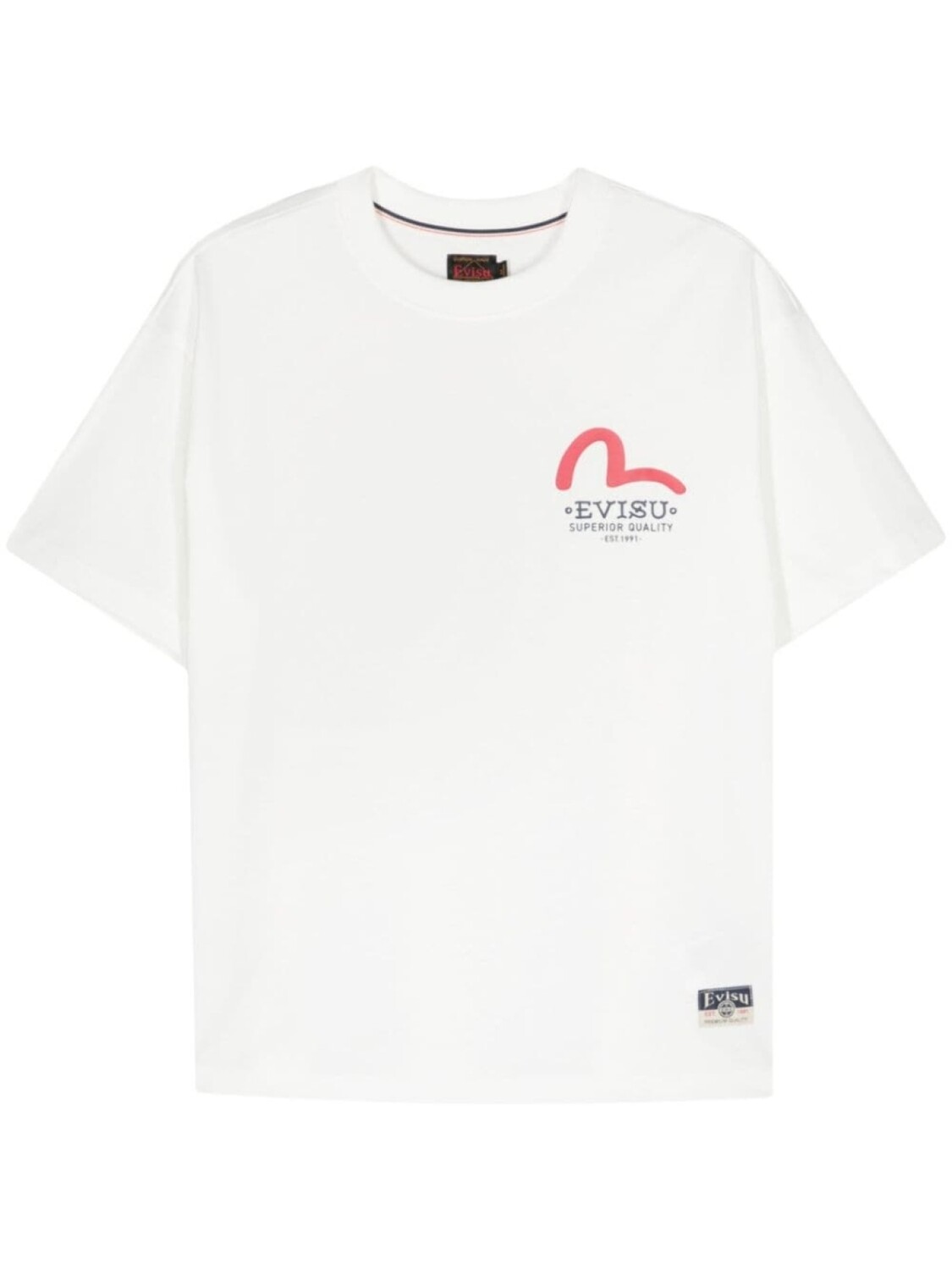 

EVISU футболка Godhead Daicock, белый