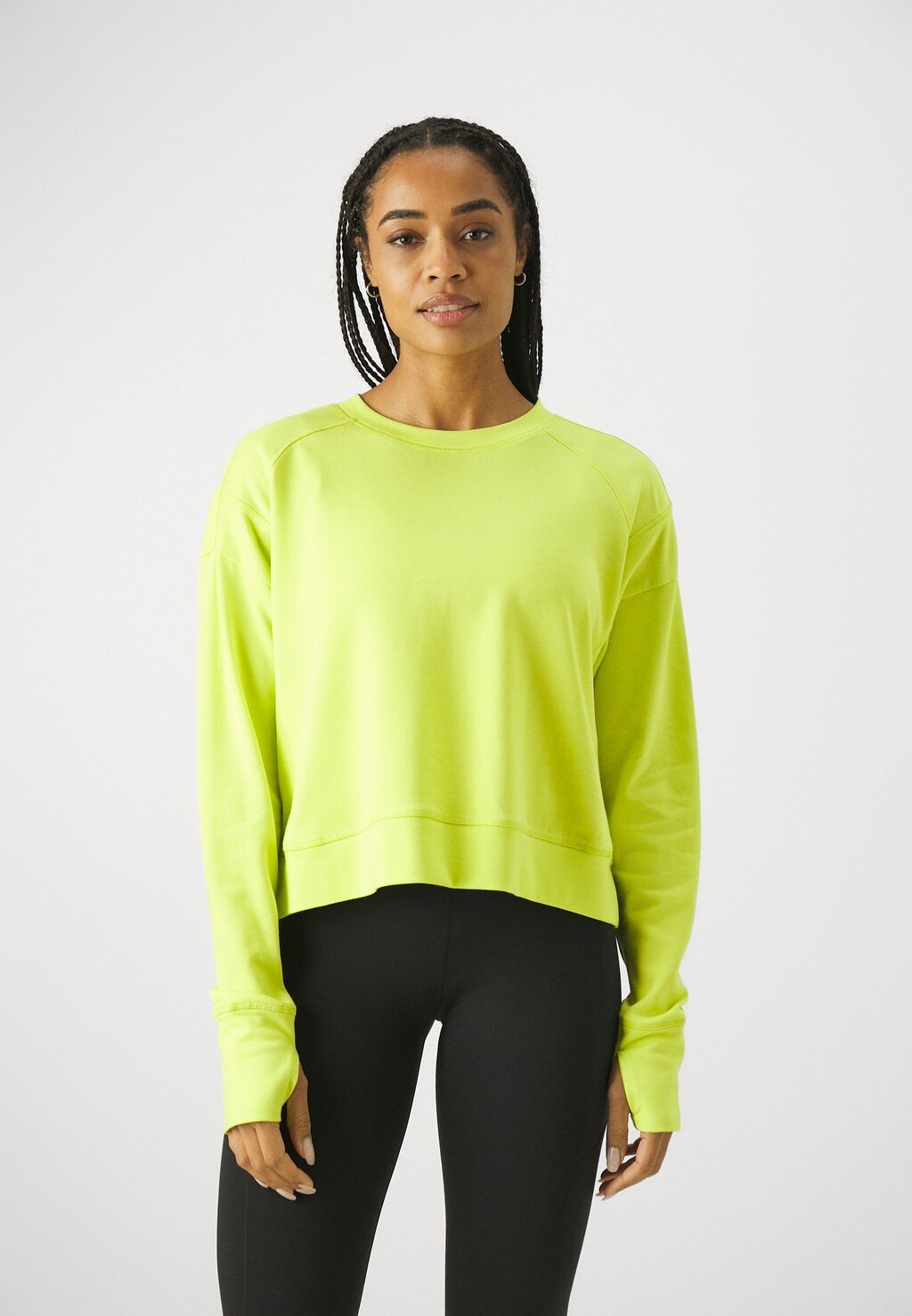 

Толстовка AFTER CLASS CROP Sweaty Betty, цвет acid yellow