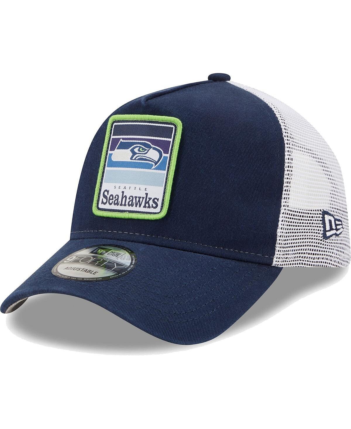 

Мужская темно-синяя, белая кепка Seattle Seahawks Gradient Trucker 9Forty Snapback New Era