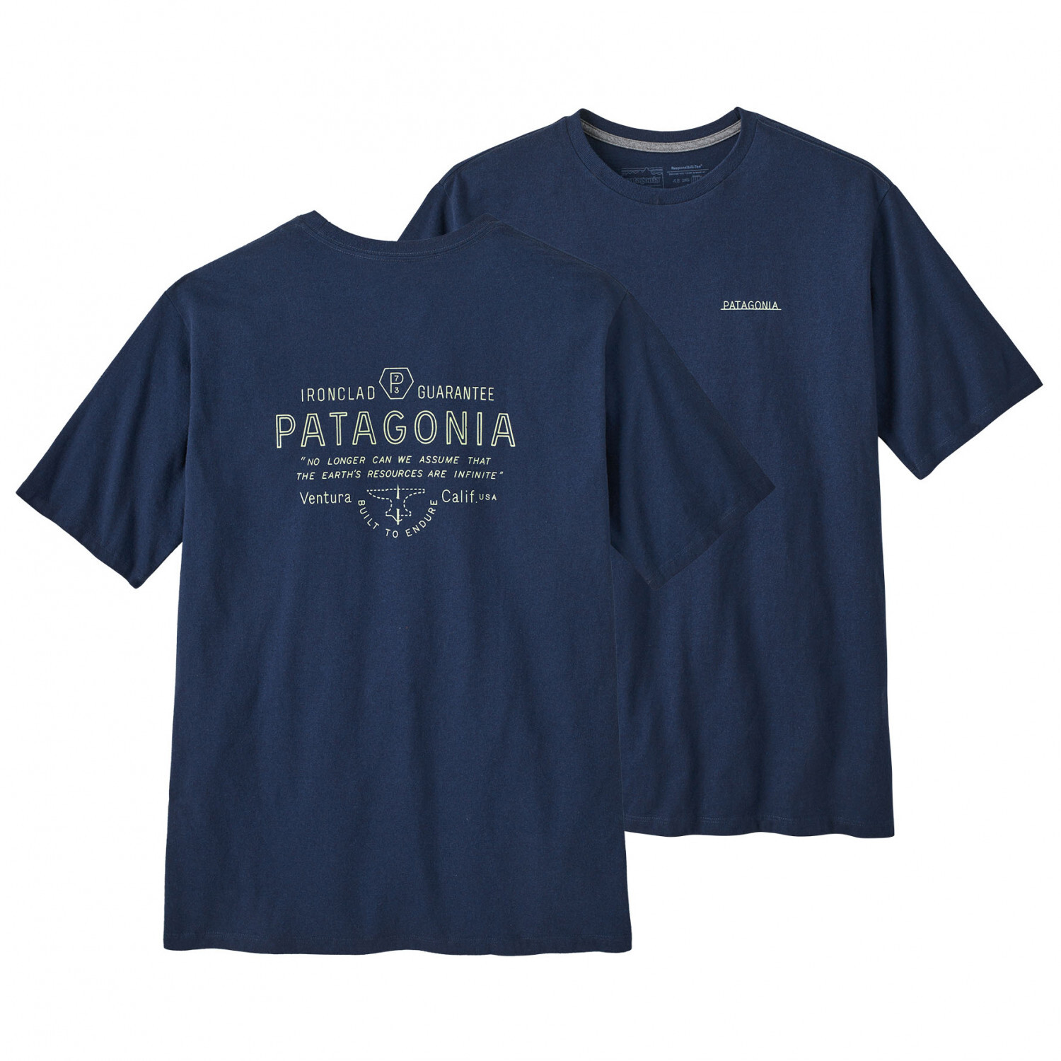 

Футболка Patagonia Forge Mark Responsibili Tee, цвет Lagom Blue