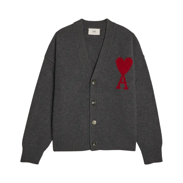 

Кардиган Ami 'Grey/Red', серый