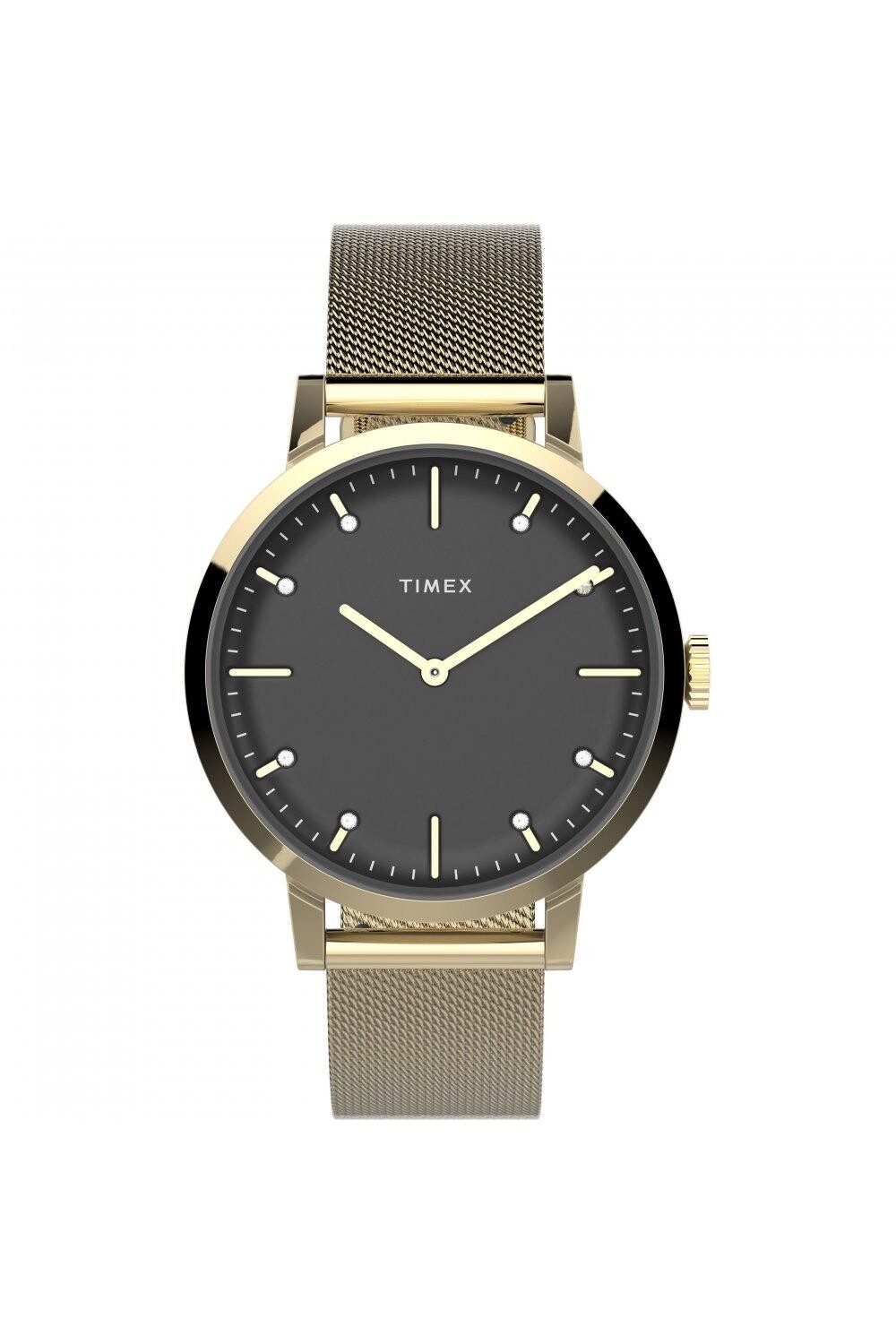 

Классические аналоговые кварцевые часы - Tw2V37200 Timex, черный
