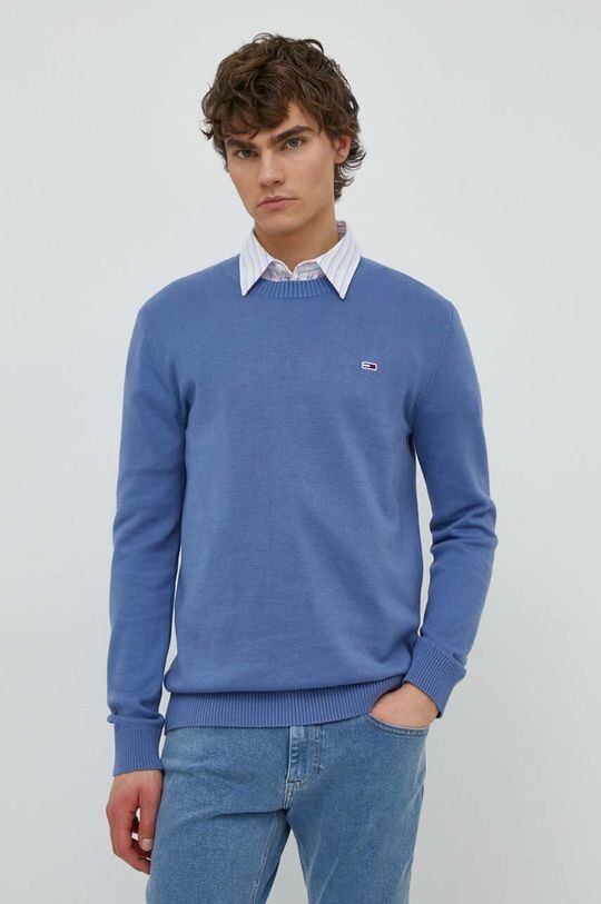 

Хлопковый свитер Tommy Jeans, синий