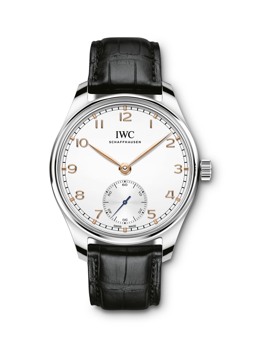 

Часы Portugieser из нержавеющей стали и ремешка из кожи аллигатора IWC Schaffhausen