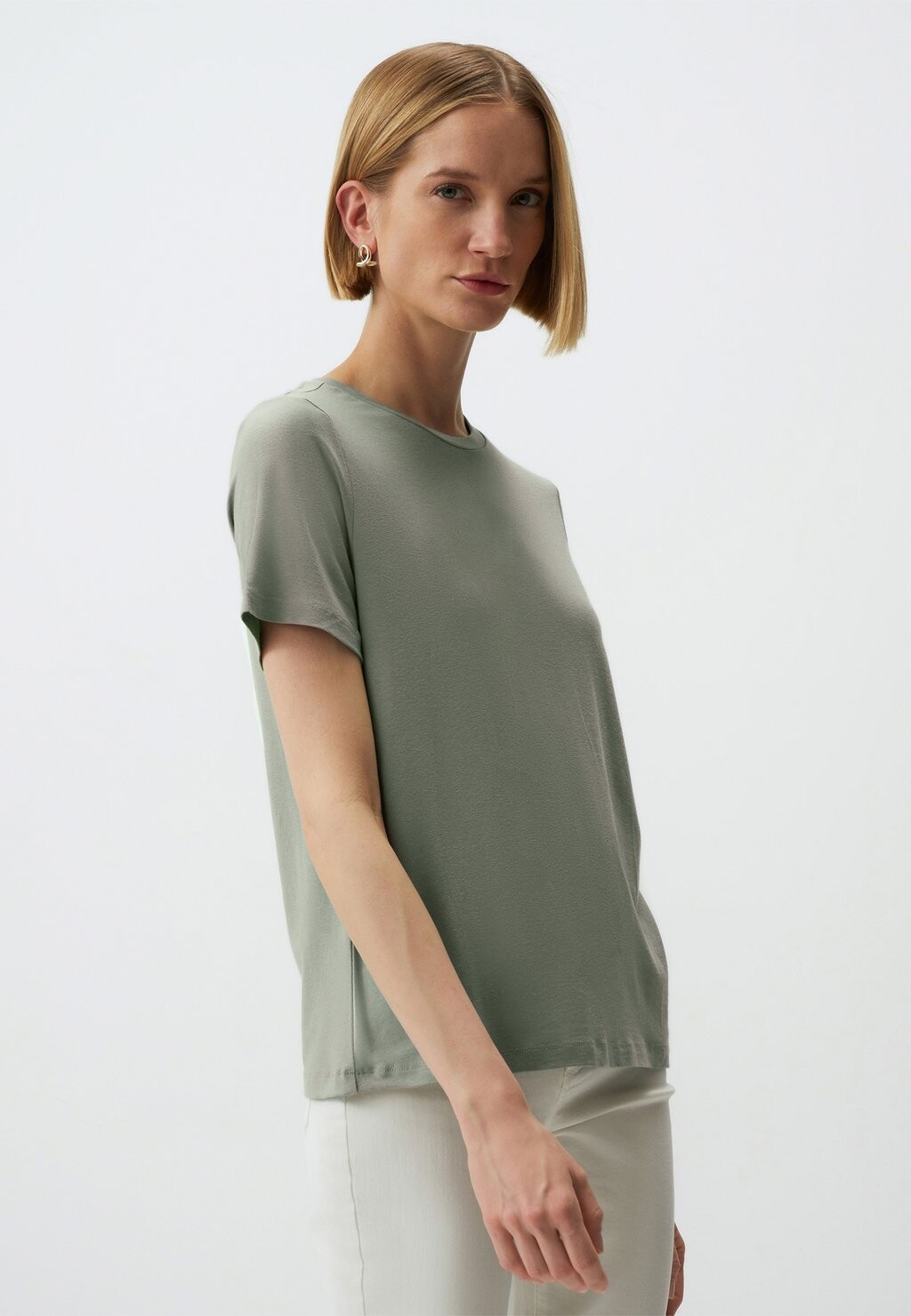 

Базовая футболка SHORT SLEEVE CREW NECK Jimmy Key, цвет Mottled Green