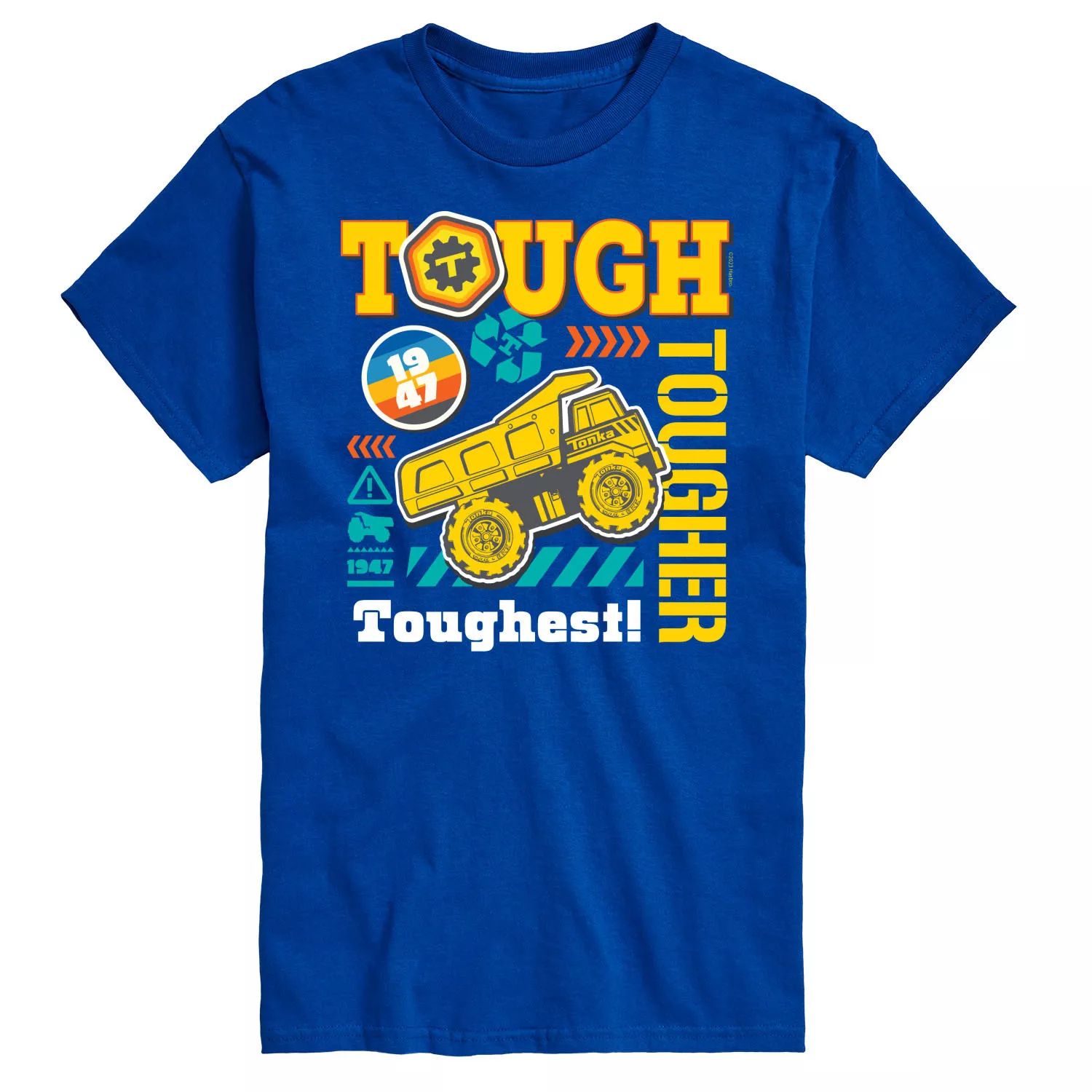 Футболка Big & Tall Tough Tougher Toughest с цветным рисунком Tonka, синий