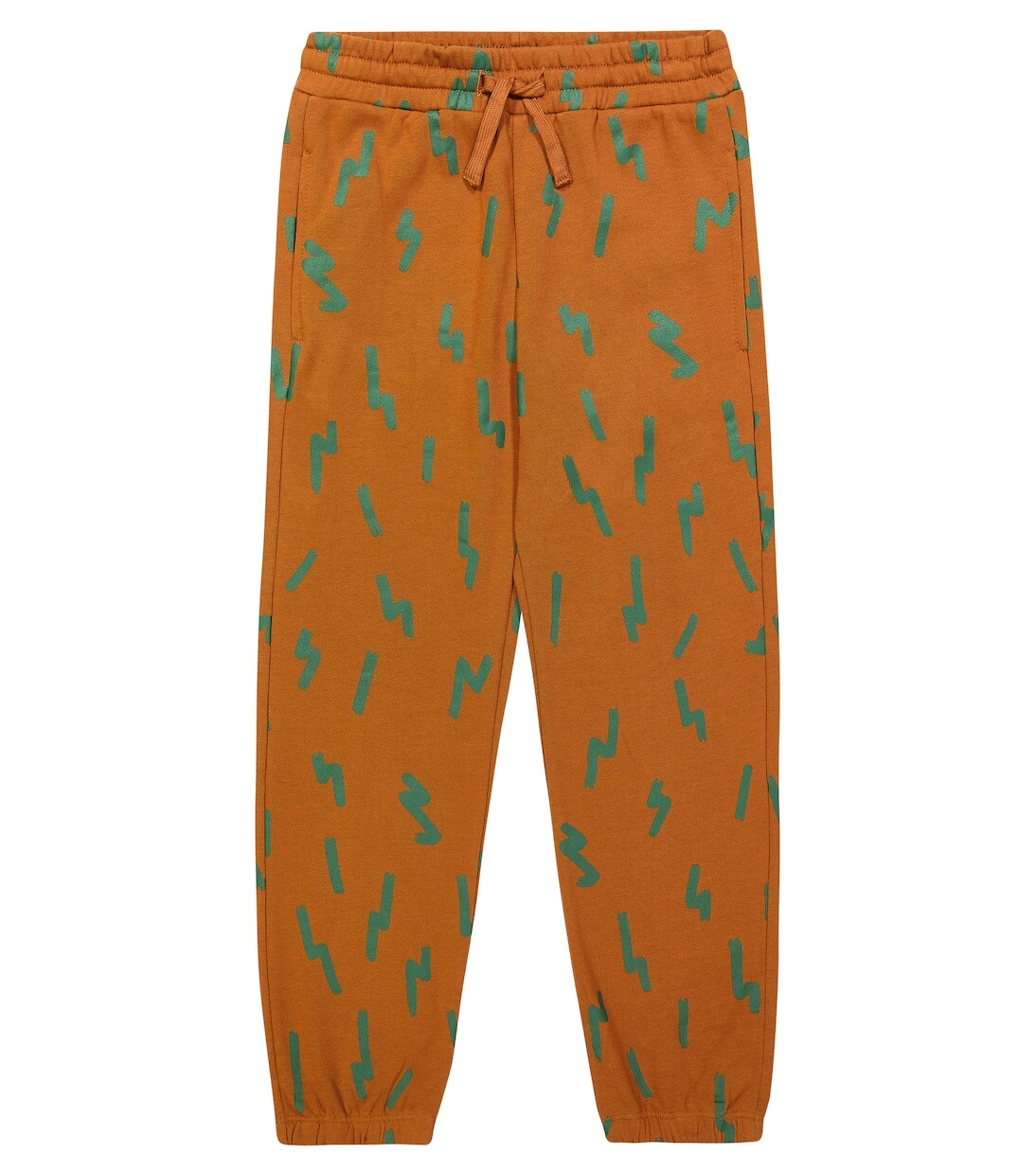 

Спортивные брюки из хлопкового джерси с принтом Stella Mccartney Kids, зеленый