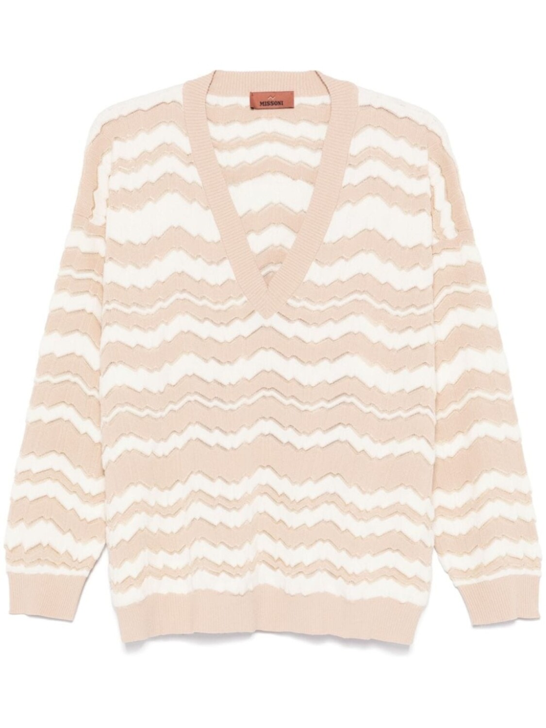 

Missoni свитер с узором зигзаг, нейтральный цвет