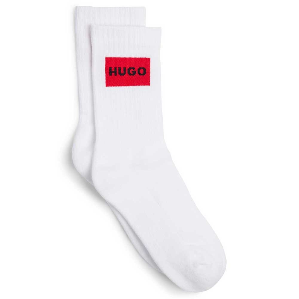 

Носки HUGO Rib Label Quarter 2 шт, белый