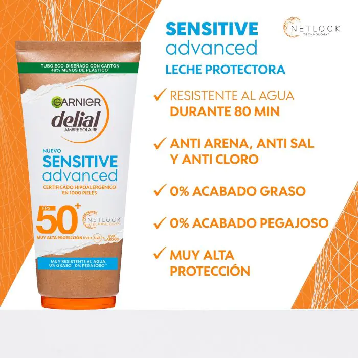 

Солнцезащитный крем delial sensitive leche Garnier, объем 175 мл