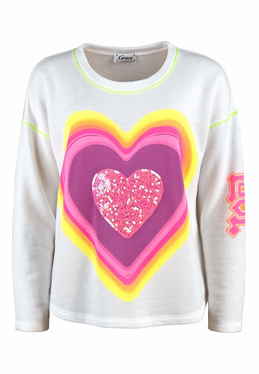 

Толстовка RAINBOWHEART Grace, цвет offwhite
