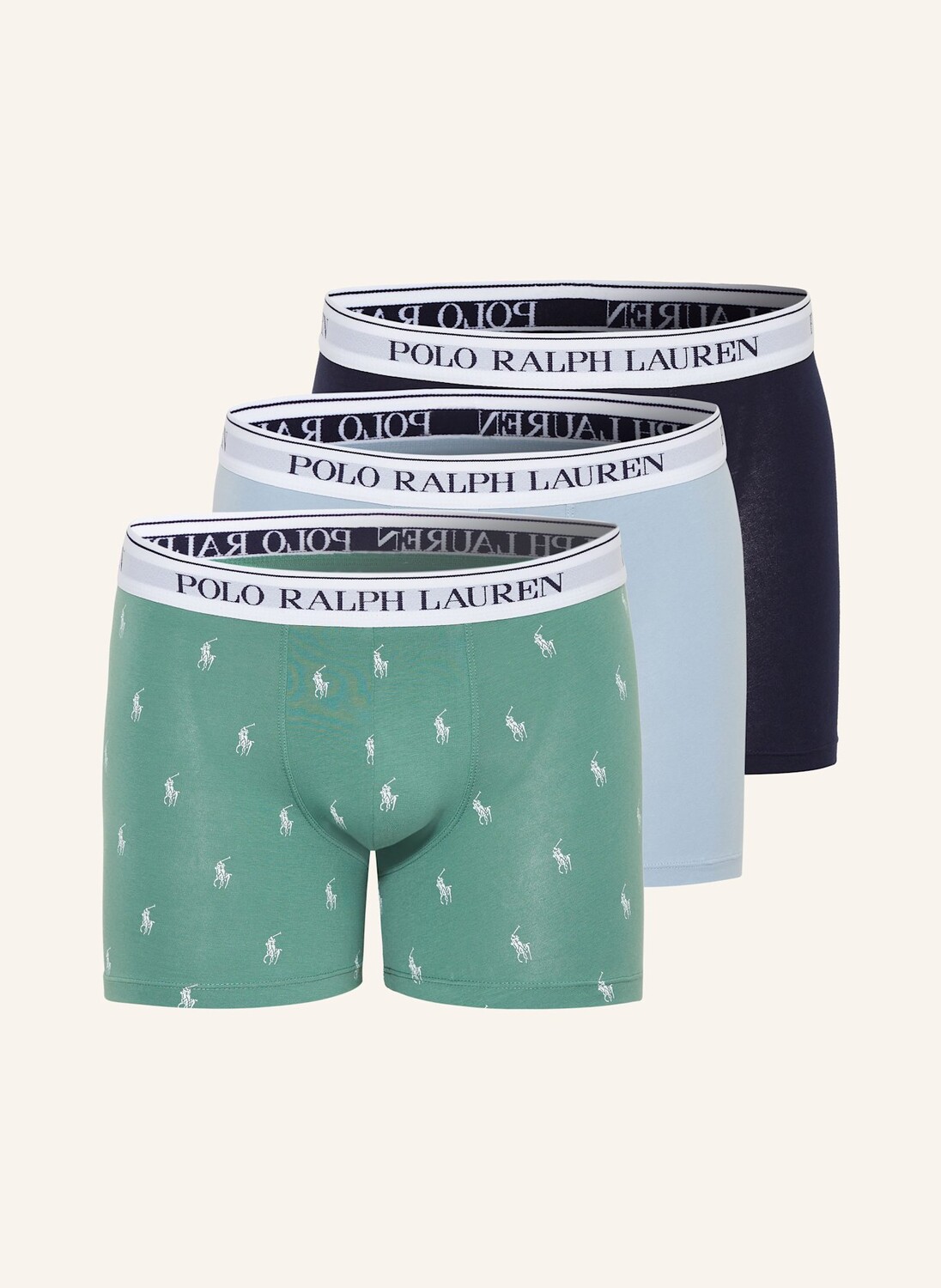 

Комплект из 3 боксеров POLO RALPH LAUREN, цвет DUNKELBLAU/HELLBLAU/HELLGRÜN