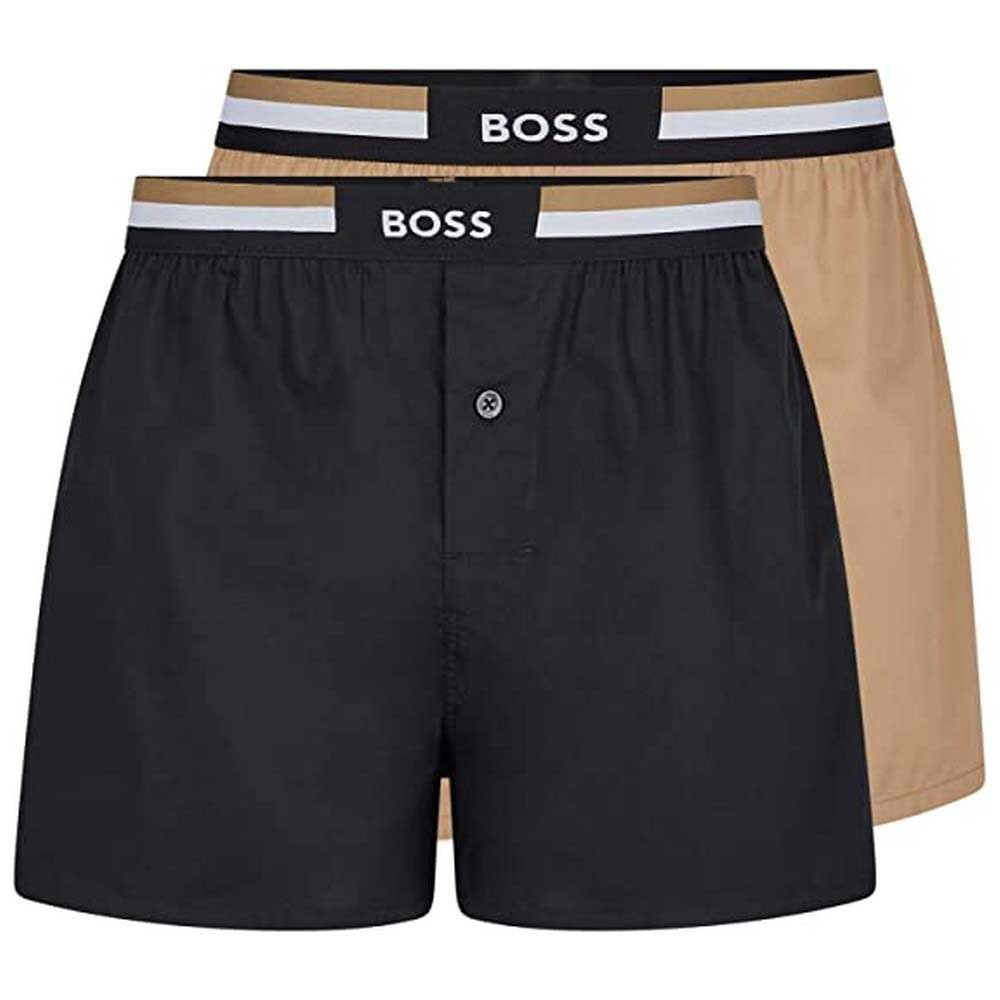 

Шорты BOSS 2P Boxer Shorts Ew, бежевый