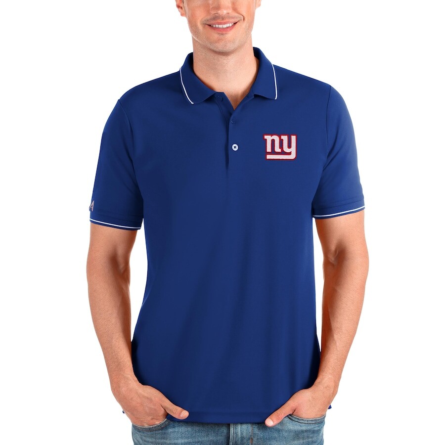 

Поло с коротким рукавом Antigua New York Giants, роял